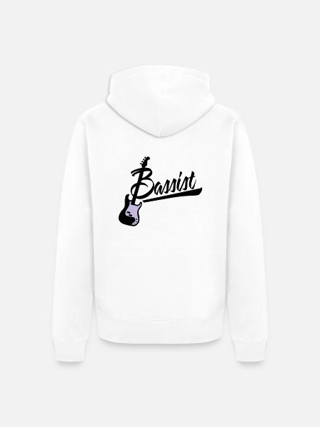 bassist - Unisex Premium Bio Zip Hoodie - Weiß