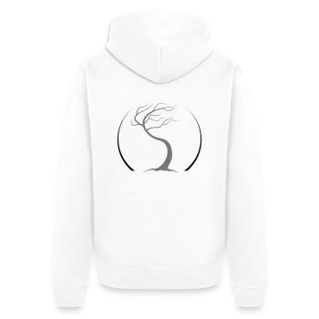 tao zen tree - Veste à capuche bio Premium Unisexe - blanc - Dos - Thijin (182cm)
