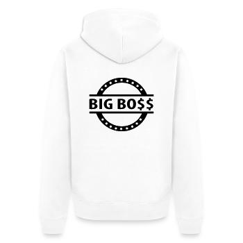 big_boss_f1 - Veste à capuche bio Premium Unisexe - blanc - Dos - Thijin (182cm)