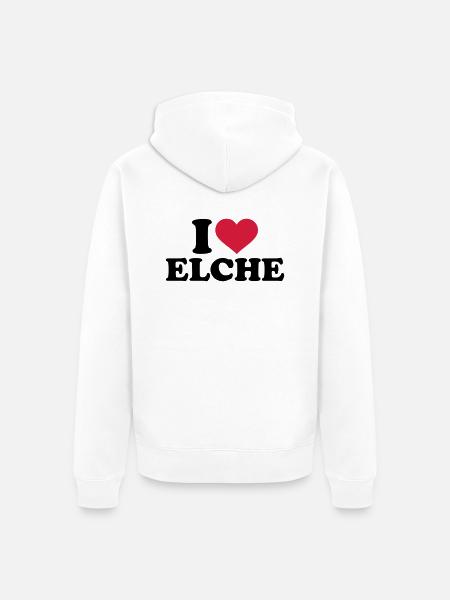 Elch - Unisex Premium Bio Zip Hoodie - Weiß
