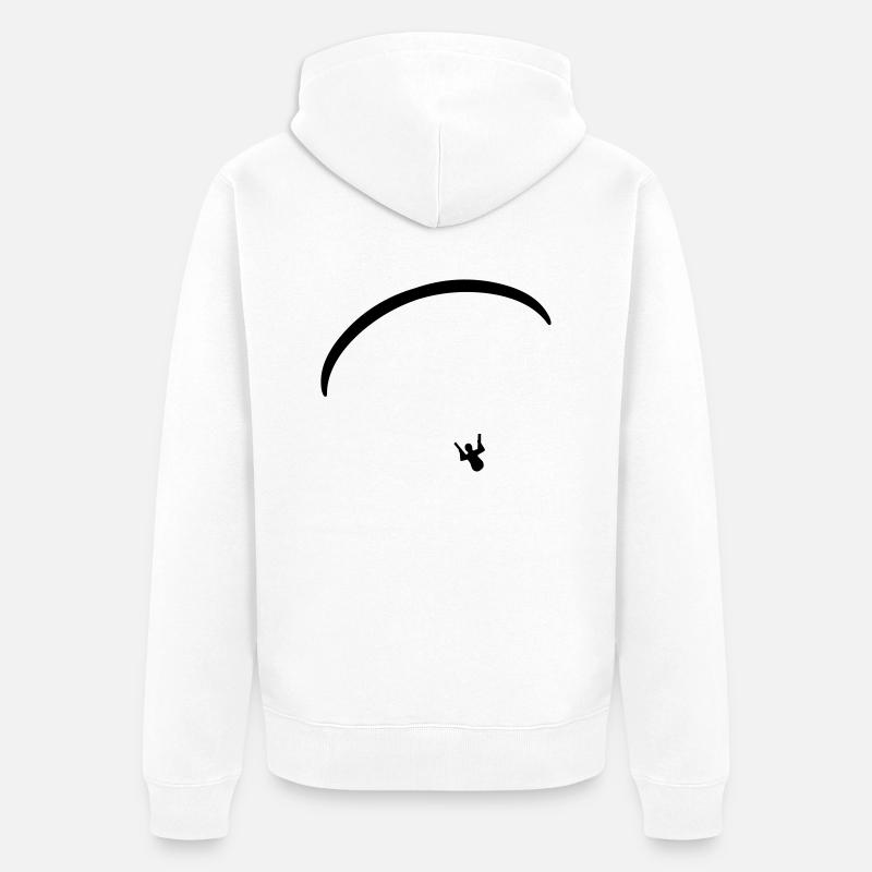 Paragliding - Veste à capuche bio Premium Unisexe - blanc