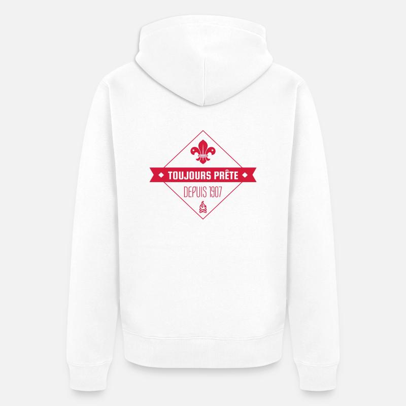 scout / scouting / scoutisme / guide - Veste à capuche bio Premium Unisexe - blanc
