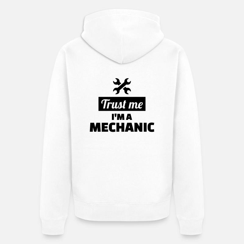 Mécanicien - Veste à capuche bio Premium Unisexe - blanc