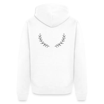 Flowers, Nature, Hearts, Love, Baby - Veste à capuche bio Premium Unisexe - blanc - Dos - Thijin (182cm)