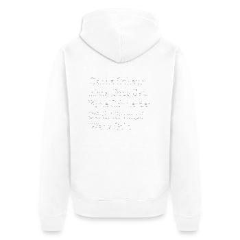 Schafkopf - Unisex Premium Bio Zip Hoodie - Weiß - Hinten - Thijin (182cm)