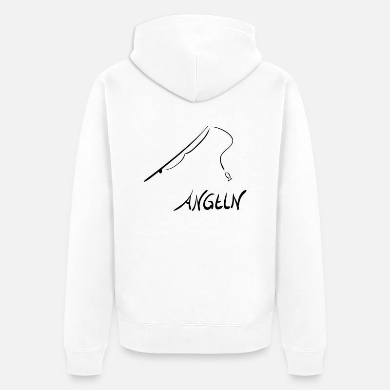 pêche - Veste à capuche bio Premium Unisexe - blanc