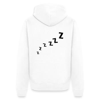 Zzzzzzz - Veste à capuche bio Premium Unisexe - blanc - Dos - Thijin (182cm)