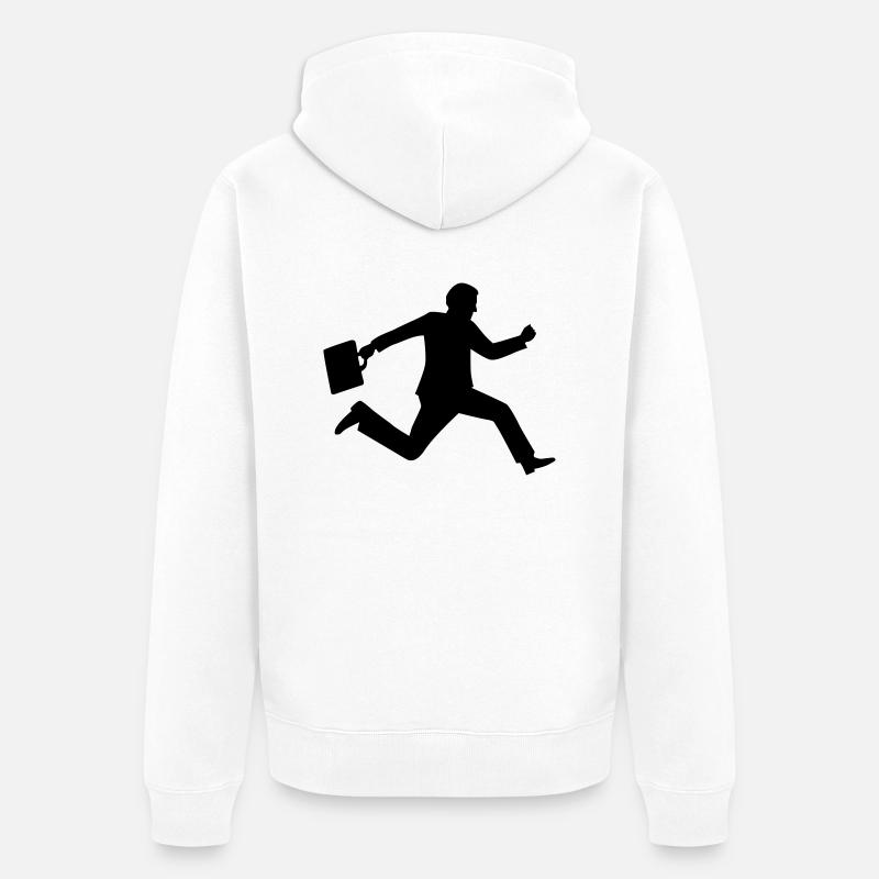 Business - Unisex Premium Bio Zip Hoodie - Weiß