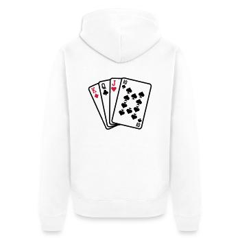 Skat - Veste à capuche bio Premium Unisexe - blanc - Dos - Thijin (182cm)