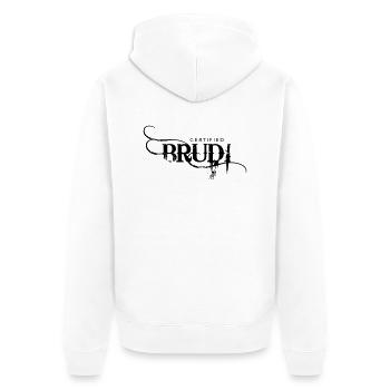 Certified Brudi - Veste à capuche bio Premium Unisexe - blanc - Dos - Thijin (182cm)