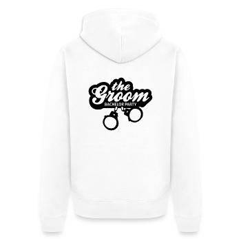 junggesellen abschied - Unisex Premium Bio Zip Hoodie - Weiß - Hinten - Thijin (182cm)