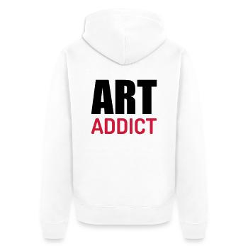 Artist / Art / Künstler / Artiste / Music / Kunst - Unisex Premium Organic Zip Hoodie - white - Back - Thijin (182cm)