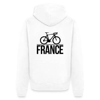 cyclisme - Veste à capuche bio Premium Unisexe - blanc - Dos - Thijin (182cm)
