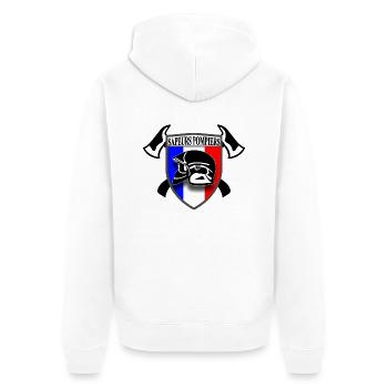 Sapeur pompier de France - Veste à capuche bio Premium Unisexe - blanc - Dos - Thijin (182cm)