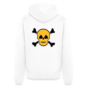 Crâne atomique - Veste à capuche bio Premium Unisexe - blanc - Dos - Thijin (182cm)