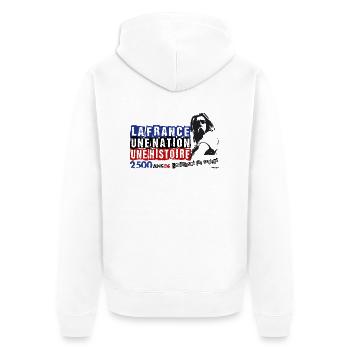 Vercingétorix - Veste à capuche bio Premium Unisexe - blanc - Dos - Thijin (182cm)