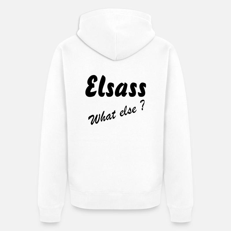 Elsass What Else - Veste à capuche bio Premium Unisexe - blanc