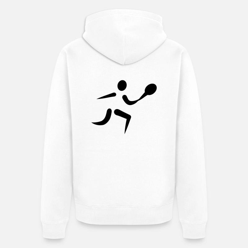 Tennis - Veste à capuche bio Premium Unisexe - blanc