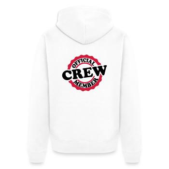 Cool Official Crew Member Stamp - Veste à capuche bio Premium Unisexe - blanc - Dos - Thijin (182cm)