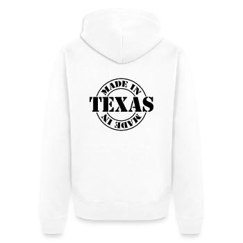 made in texas m1k2 - Veste à capuche bio Premium Unisexe - blanc - Dos - Thijin (182cm)