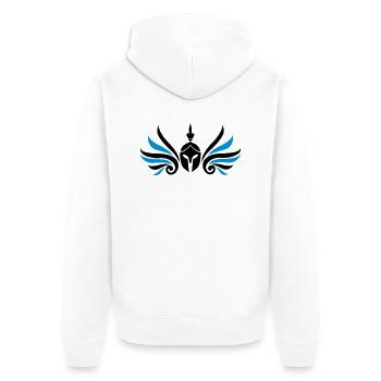 sparta_warrior_002 - Veste à capuche bio Premium Unisexe - blanc - Dos - Thijin (182cm)