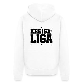 kreis liga bier - Unisex Premium Bio Zip Hoodie - Weiß - Hinten - Thijin (182cm)