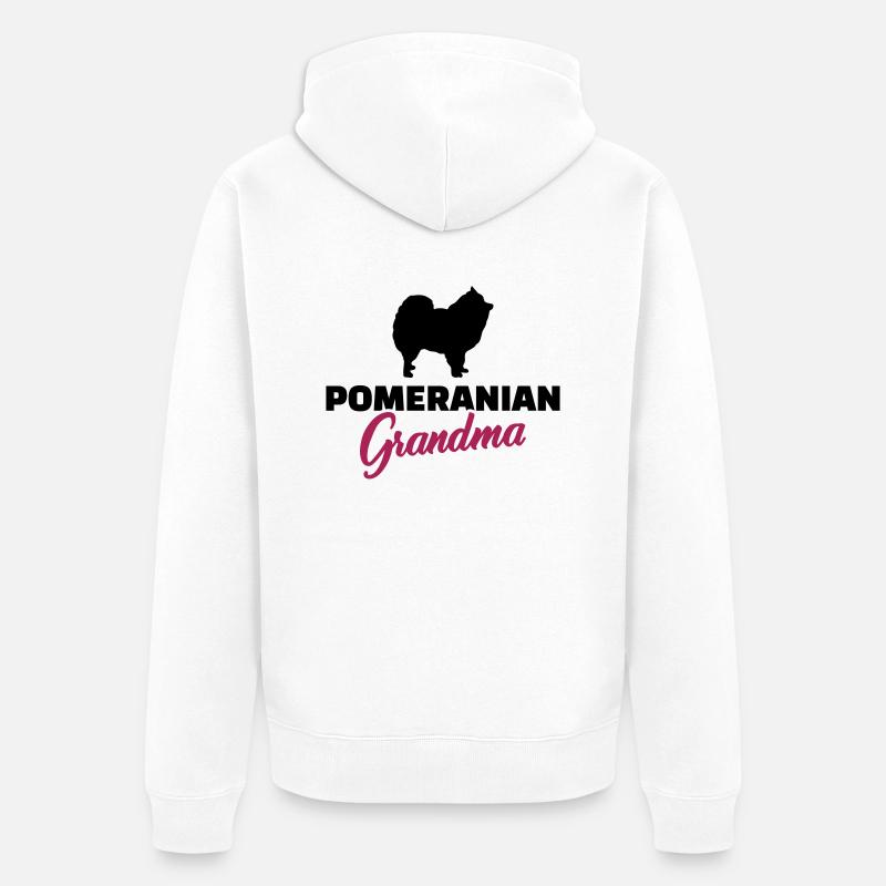 Spitz - Unisex Premium Bio Zip Hoodie - Weiß