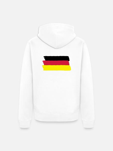 Germany - Unisex Premium Organic Zip Hoodie - white