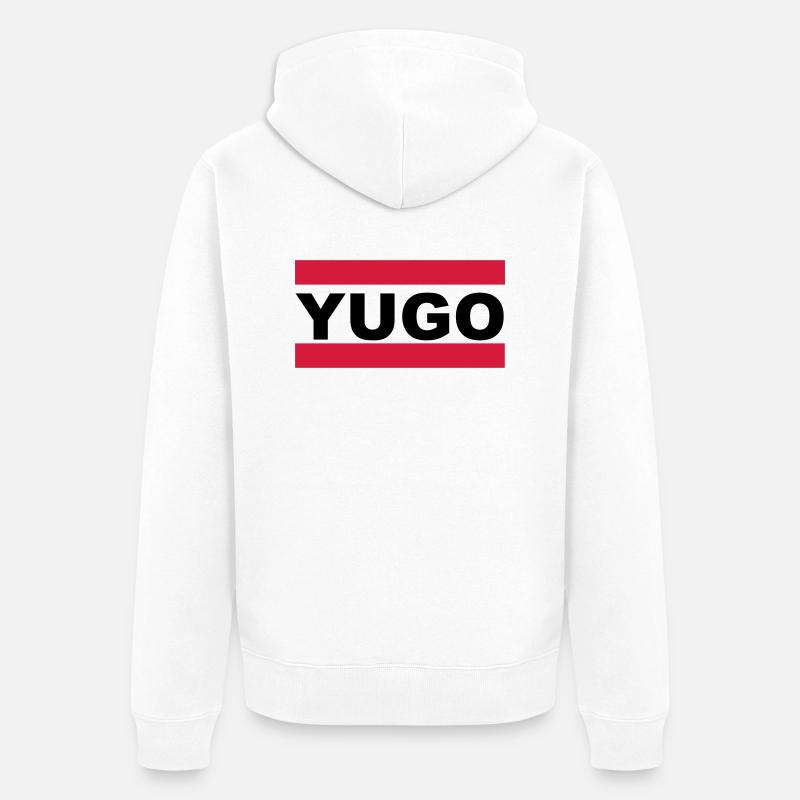 yugo - Veste à capuche bio Premium Unisexe - blanc