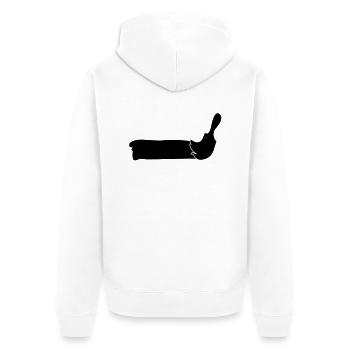 paintbrusch_2 - Veste à capuche bio Premium Unisexe - blanc - Dos - Thijin (182cm)