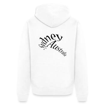 Sydney - Australie - Veste à capuche bio Premium Unisexe - blanc - Dos - Thijin (182cm)