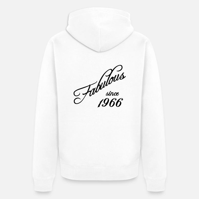 Fabulous since 1966 - Veste à capuche bio Premium Unisexe - blanc