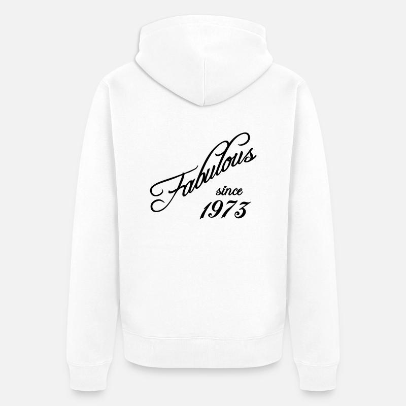 Fabulous since 1973 - Veste à capuche bio Premium Unisexe - blanc