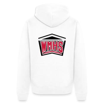 WMHS 2 - Unisex Premium Organic Zip Hoodie - white - Back - Thijin (182cm)