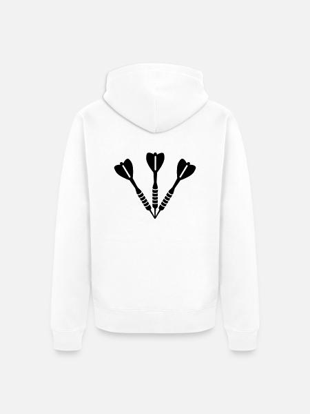 Darts - Veste à capuche bio Premium Unisexe - blanc