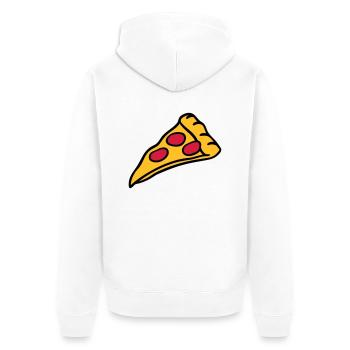 conception Pizza salami fromage - Veste à capuche bio Premium Unisexe - blanc - Dos - Thijin (182cm)