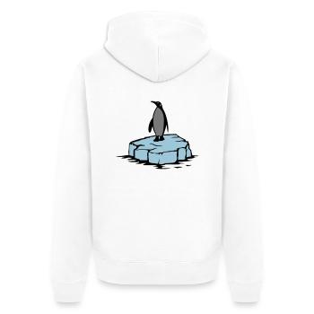 pingouin - Veste à capuche bio Premium Unisexe - blanc - Dos - Thijin (182cm)