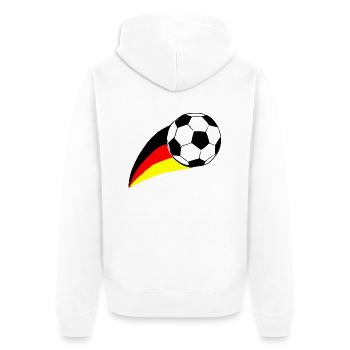 Fußball Football - Veste à capuche bio Premium Unisexe - blanc - Dos - Thijin (182cm)