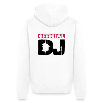 DJ - Veste à capuche bio Premium Unisexe - blanc - Dos - Thijin (182cm)