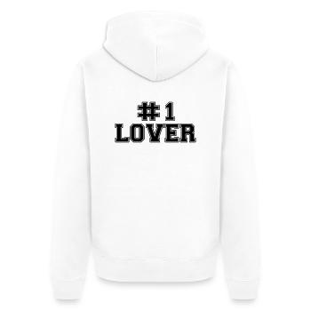 Le meilleur amant - Veste à capuche bio Premium Unisexe - blanc - Dos - Thijin (182cm)