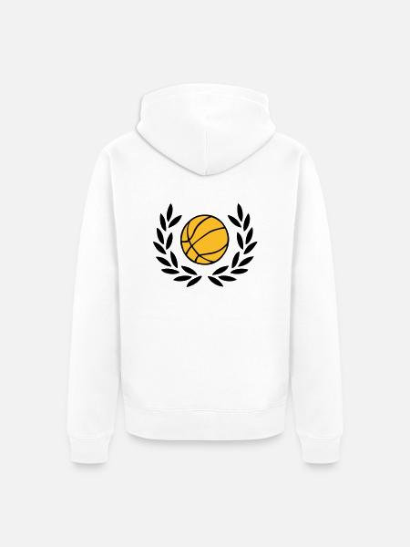 Basketball - Unisex Premium Bio Zip Hoodie - Weiß