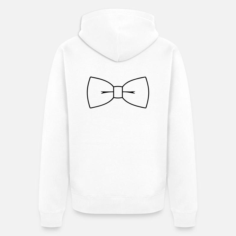 papillon - Veste à capuche bio Premium Unisexe - blanc