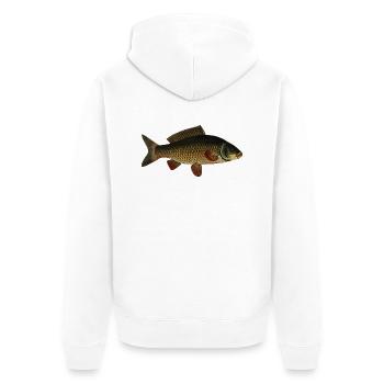 fish107 - Veste à capuche bio Premium Unisexe - blanc - Dos - Thijin (182cm)