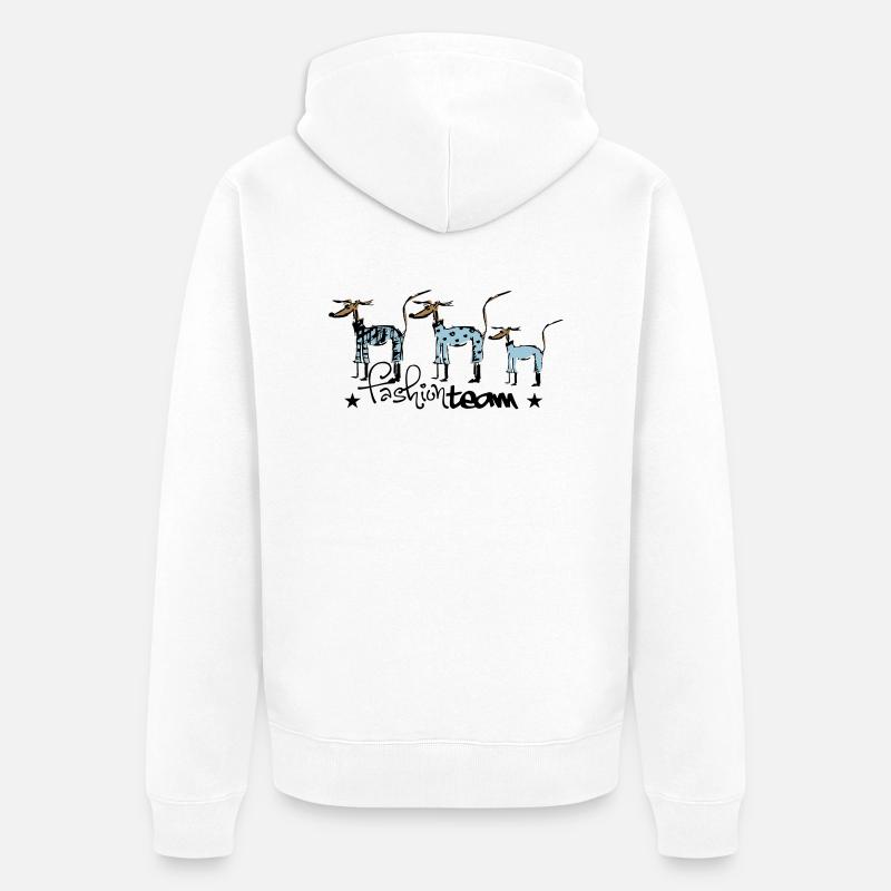 équipe de mode - Veste à capuche bio Premium Unisexe - blanc
