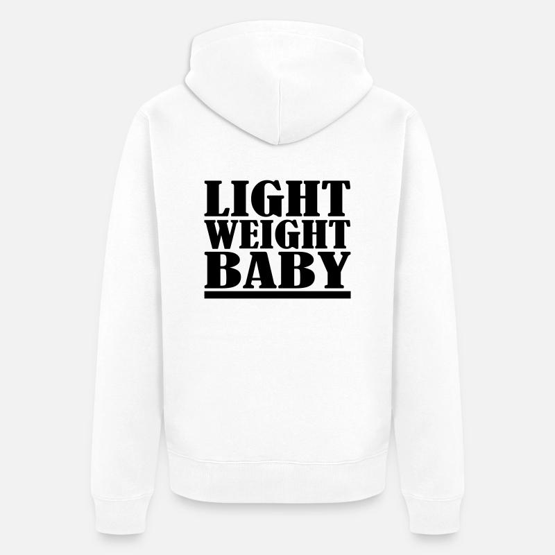Light Weight Baby - Veste à capuche bio Premium Unisexe - blanc