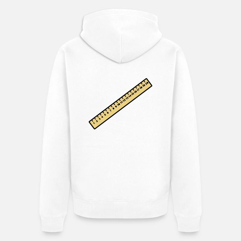Règle - Veste à capuche bio Premium Unisexe - blanc