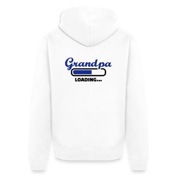 Grandpa - Veste à capuche bio Premium Unisexe - blanc - Dos - Thijin (182cm)