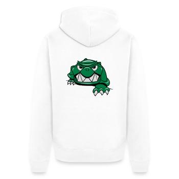 tortue horreur - Veste à capuche bio Premium Unisexe - blanc - Dos - Thijin (182cm)