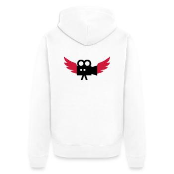 Cameraman / Camera / Video / Cadreur - Veste à capuche bio Premium Unisexe - blanc - Dos - Thijin (182cm)