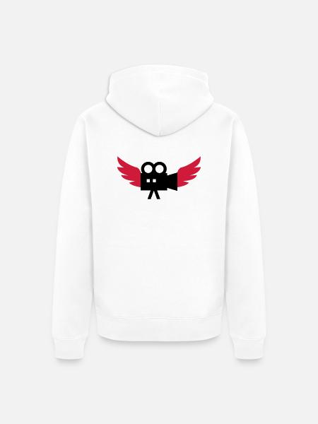 Cameraman / Camera / Kameramann / Kamera - Unisex Premium Organic Zip Hoodie - white